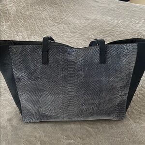 Elegant Black and Gray Tote Bag